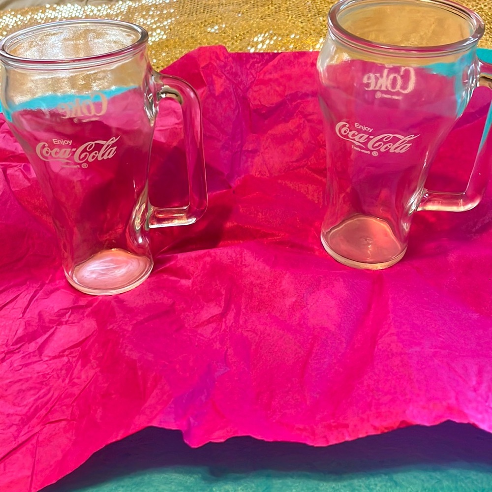Vintage Coca Cola mugs